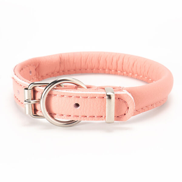 Ошейник круглый для кошек и собак мелких пород Candy, ширина 1,2 см, длина 32 см, розовый