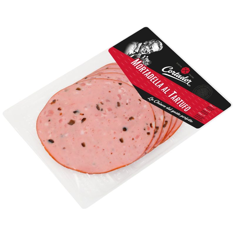 

Колбаса Cortador Mortadella al tartufo варёная нарезка 170 г