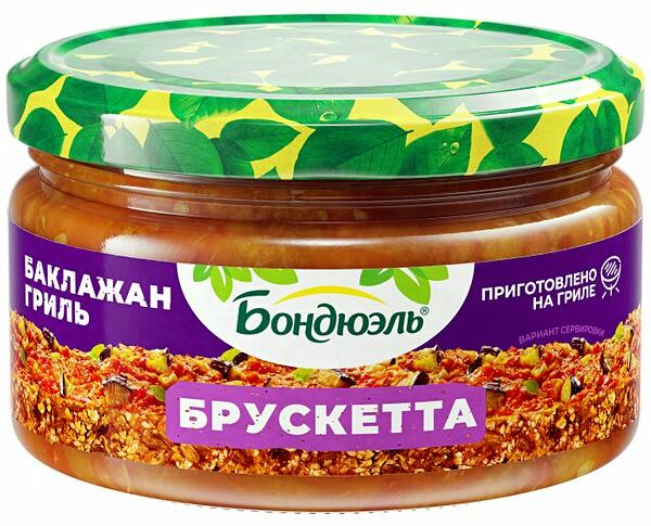 Брускетта Бондюэль Баклажан гриль 220 г