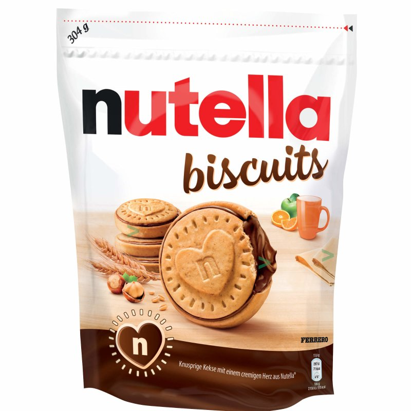 

Печенье Nutella Biscuits с шоколадной начинкой 304 г
