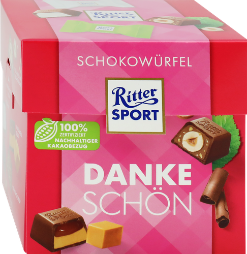 

Шоколадные конфеты Ritter Sport Choco Cubes Dankeschon 176 г