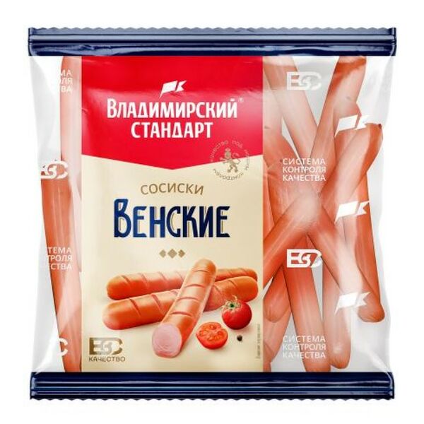 Сосиски Владимирский стандарт Венские 600 г