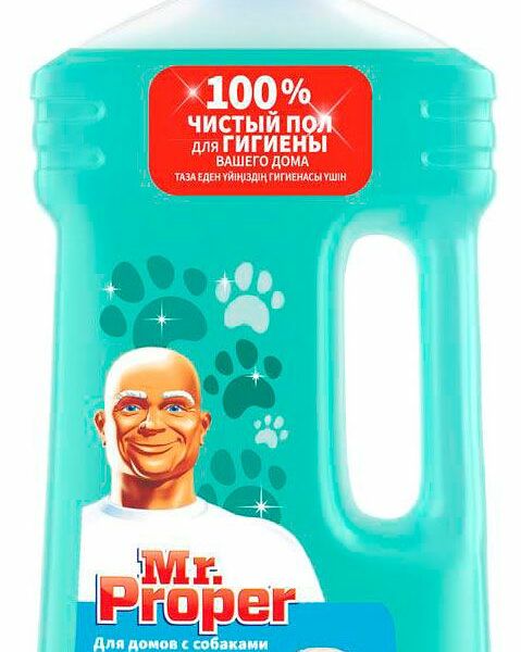 Моющая жидкость Mr. Proper Свежий цитрус для полов и стен для домов с собаками 1 л