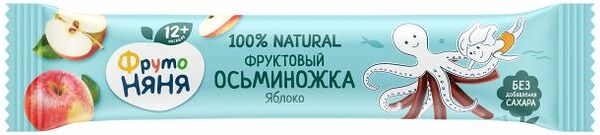 Фруктовые кусочки ФрутоНяня Осьминожка яблоко 16 г