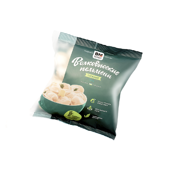 Пельмени ТАЕЖНЫЕ ГОЛД п/ф в тесте мясн зам кат В 430г Волковысский МК