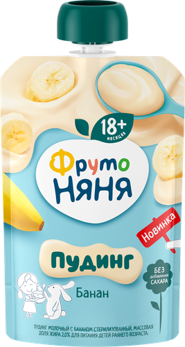 

Пудинг ФрутоНяня молочный с бананом 90 г