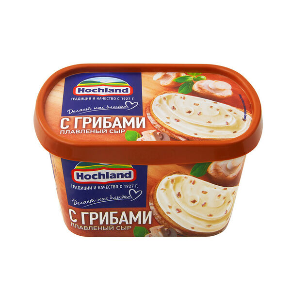 Сыр плавленый Hochland с грибами, 55%, 400 г