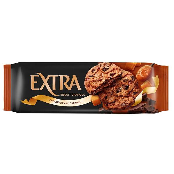 Печенье сдобное Extra гранола с шоколадом и карамелью 150 г