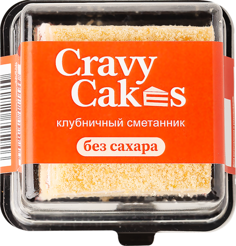 

Десерт Cravy Cakes Клубничный сметанник 90 г