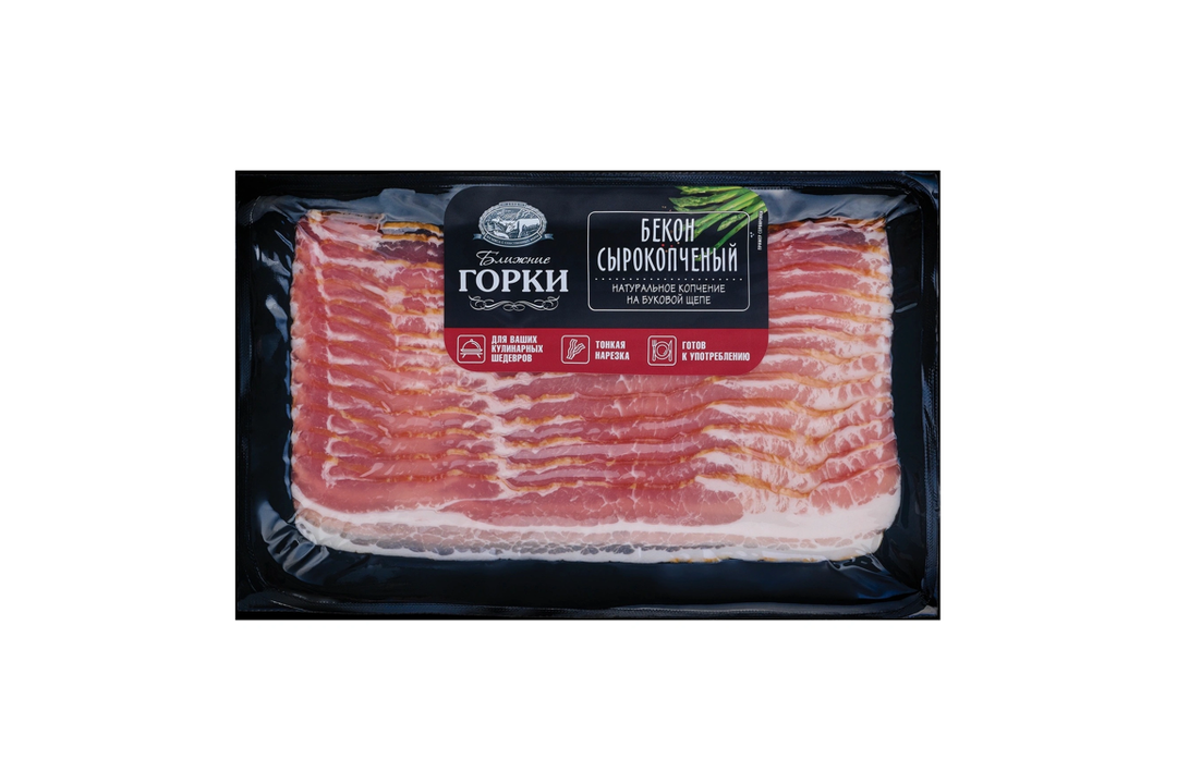 

Бекон сырокопченый Ближние Горки нарезка 180 г