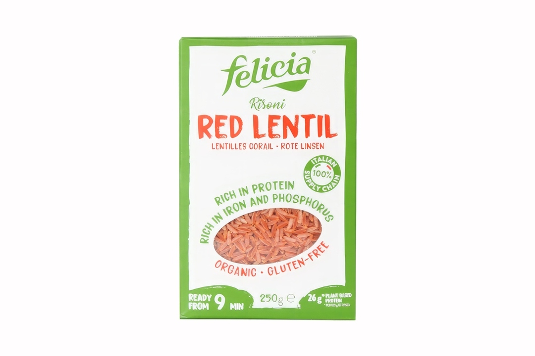 

Макаронные изделия Felicia Tagliatelle Ризони без глютена из красной чечевицы BIO 250 г