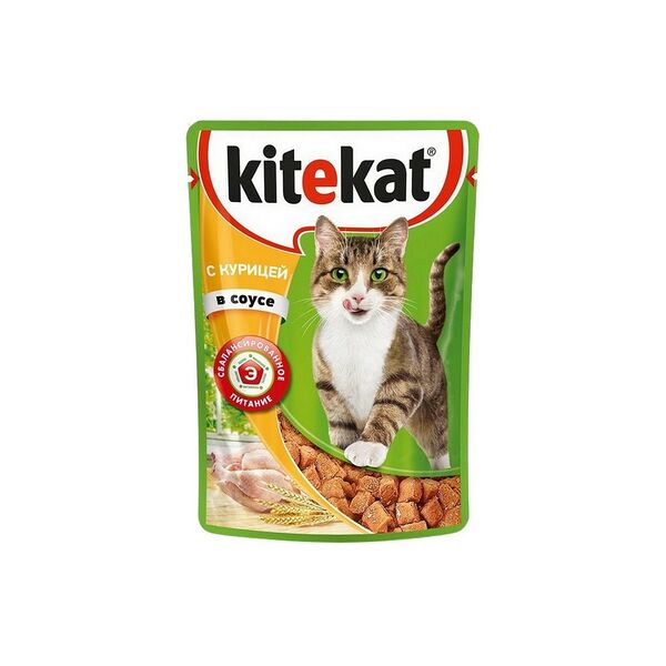 Китекат Корм   85г Курица в соусе пауч х28