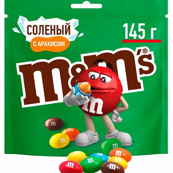 Драже M&M's соленый с арахисом, 145 г