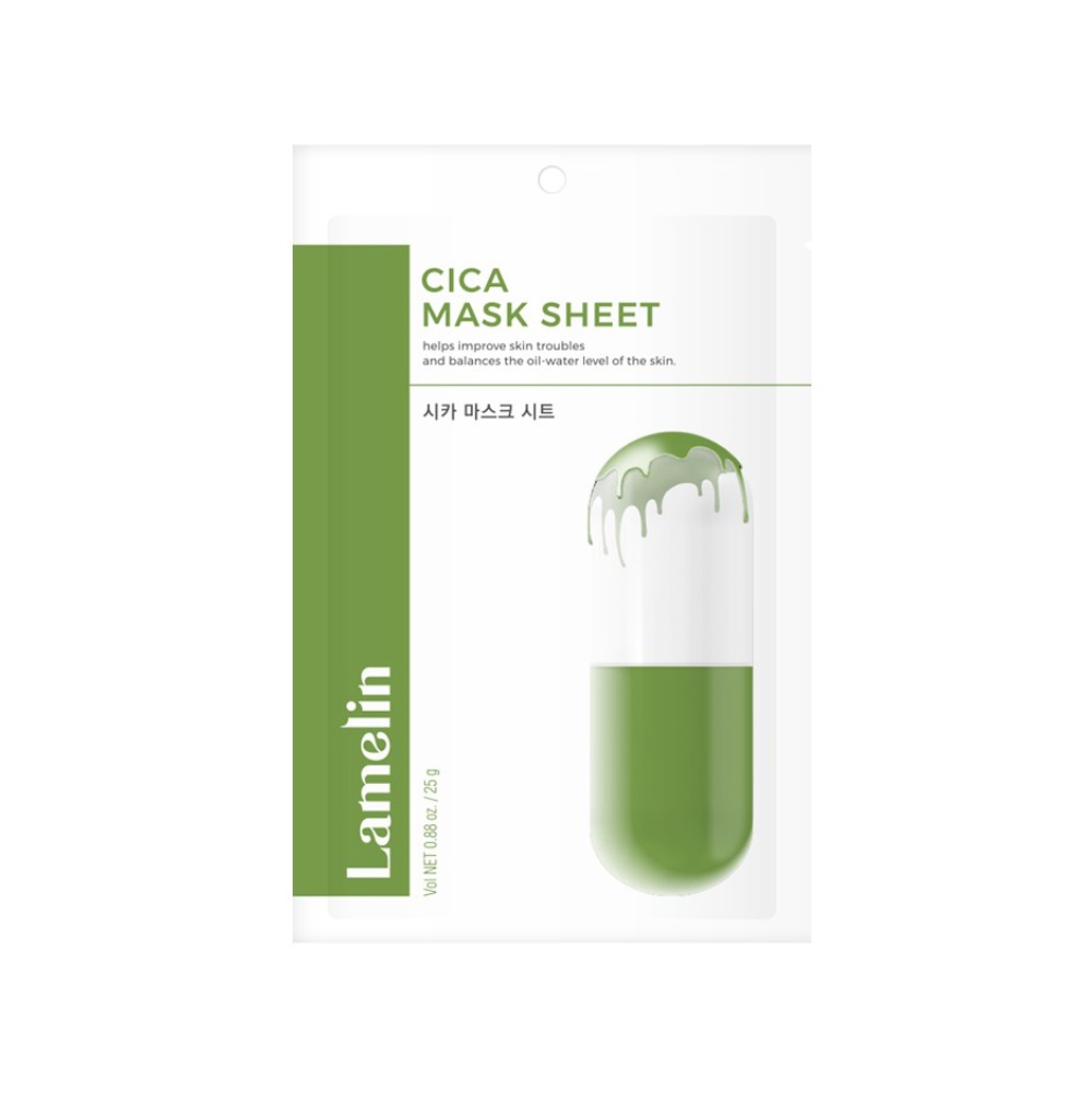 

Маска для лица Lamelin тканевая с экстрактом Cica, 25 г