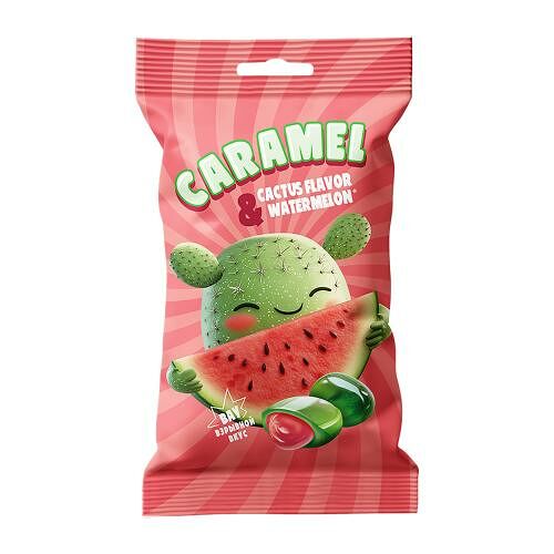 Карамель леденцы мини кактус-арбуз 100 г
