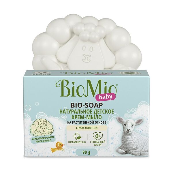 Крем-мыло BioMio Baby натуральное с маслом ши 90 г
