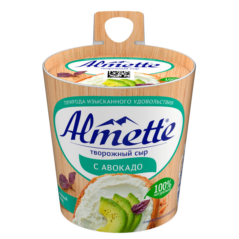 

Сыр творожный Almette с авокадо 63% 150 г