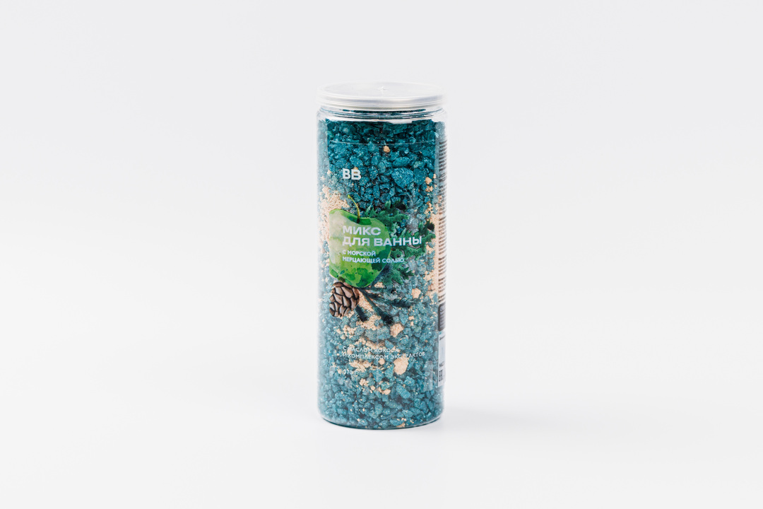 

Микс ВкусВилл с морской мерцающей солью для ванны, 370 г