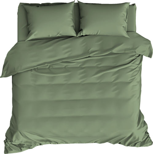 

Комплект постельного белья Homeclub Евро цвет лавровый лист поплин