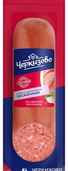 Колбаса Черкизово Чесночная полукопченая 300г