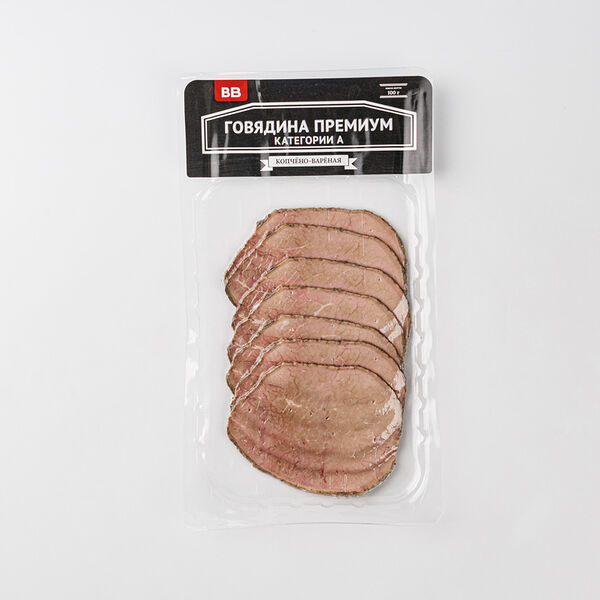 Говядина копчено-варёная Премиум категории А
