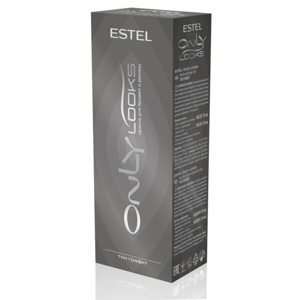Краска для бровей и ресниц Estel Only Looks тон 604 графит 80 мл