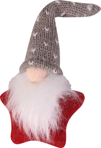 

Украшение елочное Homeclub Гномик-звезда в шляпе 10.5 см 1 шт. цвет в ассортименте