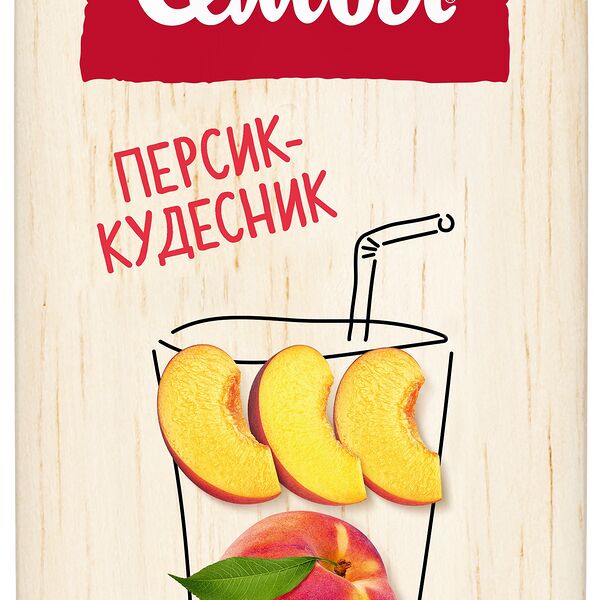 Напиток сокосодержащий Моя семья из груш, яблок и персиков Персик-Кудесник 1,93 л