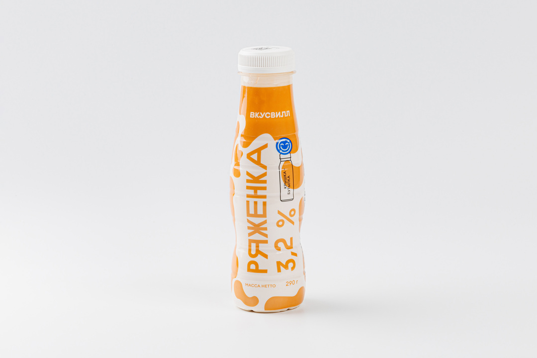 

Ряженка 3,2% в бутылке 290 г