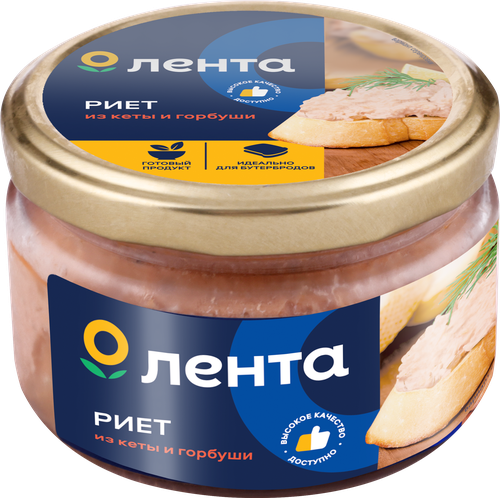 

Риет Лента Классический из горбуши и кеты 180 г