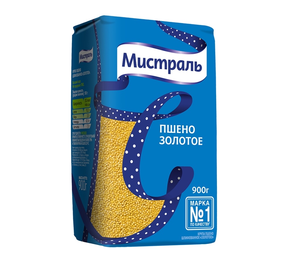 

Пшено золотое Мистраль 900 г