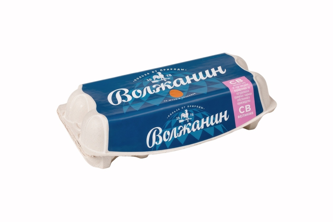 

Яйцо куриное Волжанин СВ 10 шт 750 г