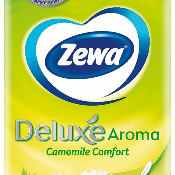 Платочки бумажные носовые Zewa Deluxe ромашка 10 шт.