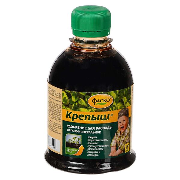Удобрение жидкое фаско крепыш органоминеральное для рассады 250мл