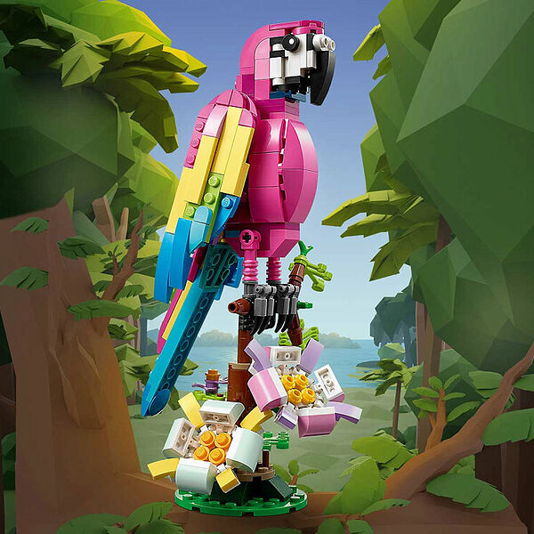 Конструктор LEGO Creator 31144 Конструктор Экзотический розовый попугай, 3в1