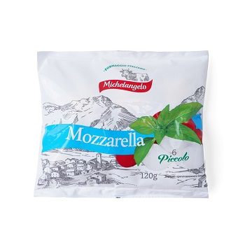 

Сыр Моцарелла 46% piccolo Michelangelo 120г, Россия