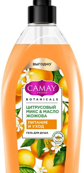 Гель для душа Camay Цитрусовый микс и масло жожоба 750мл