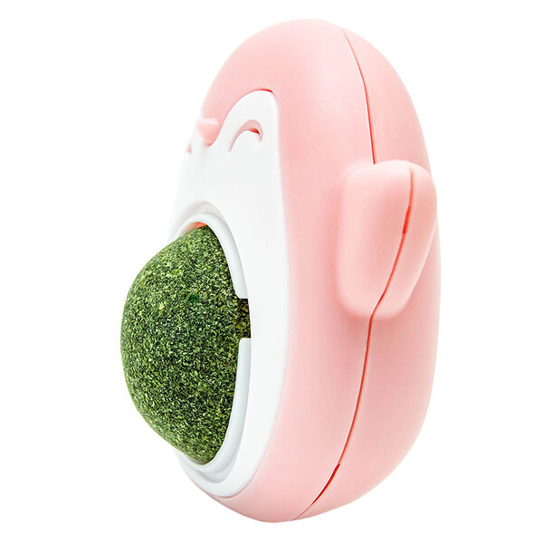 Игрушка для кошек ПИЖОН с кошачьей мятой  Пингвин  розово-бежевая, 6см