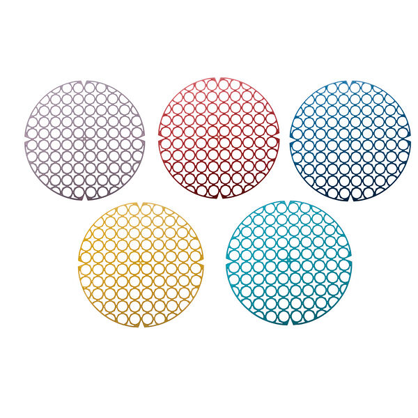 Коврик в раковину противоскользящий, d28см, пвх, re-578