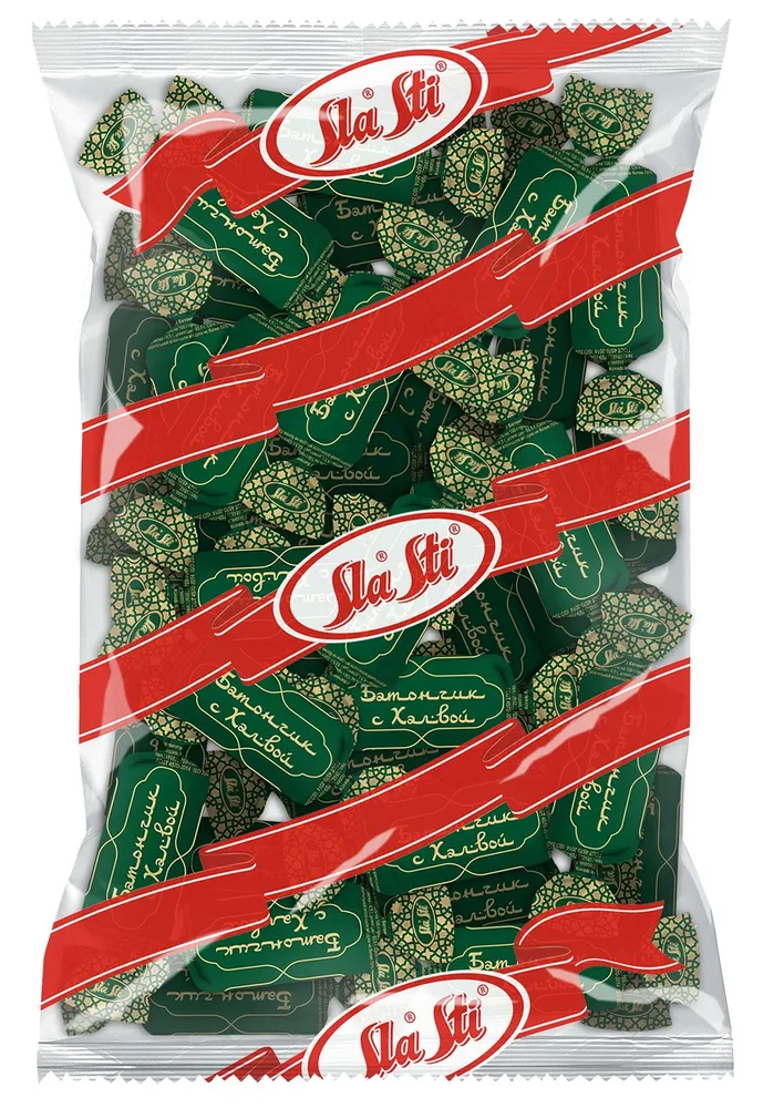 

Конфеты Sla Sti Батончики неглазированные с халвой вес
