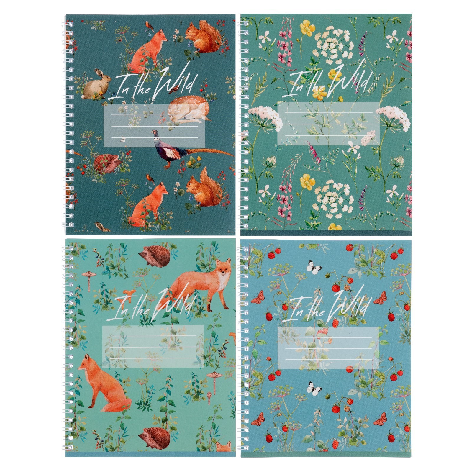 

Тетрадь BG В дикой природе А5, 60 листов, в клетку, на гребне, в ассортименте