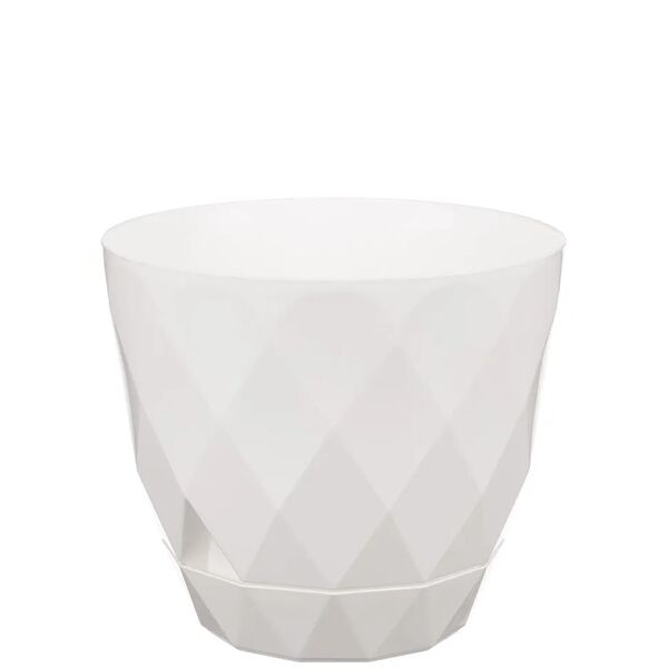 Горшок для цветов с поддоном Idiland Laurel 14,5см 1,3л, белый
