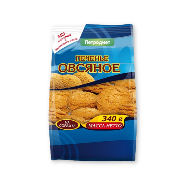Печенье Петродиет овсяное на сорбите 340 г