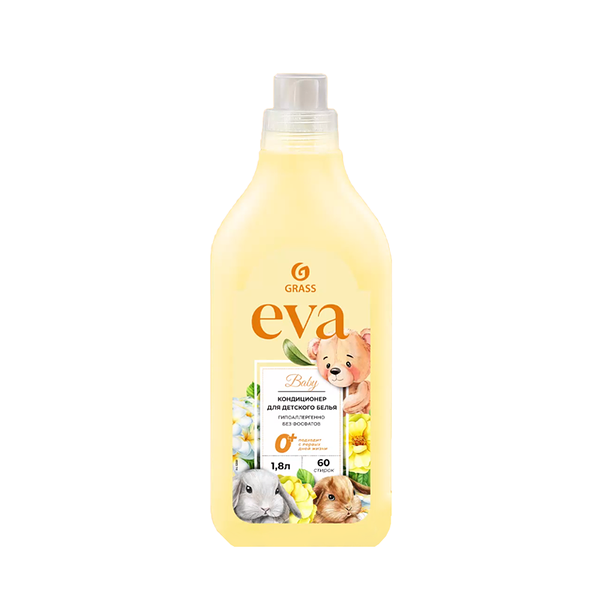 Кондиционер для белья концентрированный детский Grass Eva Baby 1,8 л