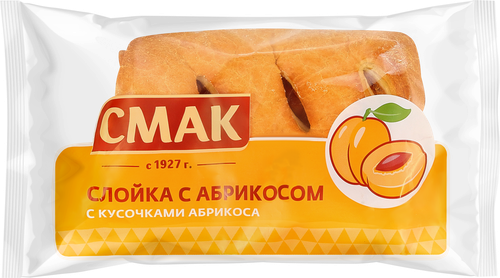 

Слойка с начинкой Абрикос, 90 г