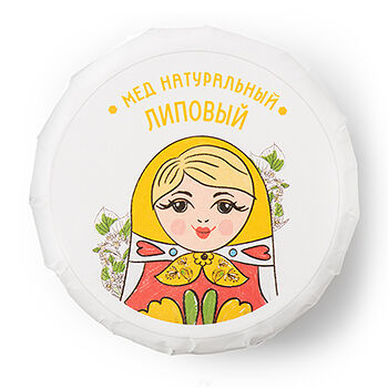 Мед Пчельник Матрешка липовый 270 г, ст/б, Россия