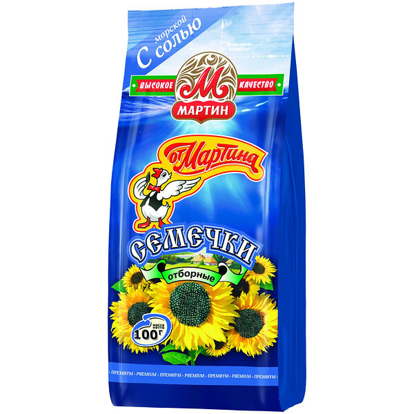 Семечки От Мартина отборные с морской солью 100г
