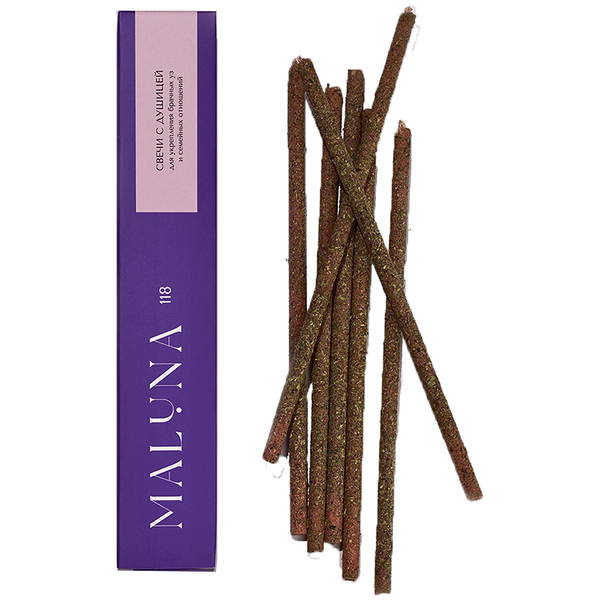 Магические розовые свечи с душицей MALUNA, 7 шт (1360137)