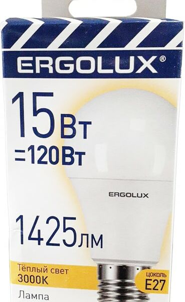 Лампа светодиодная Ergolux LED E27 15Вт