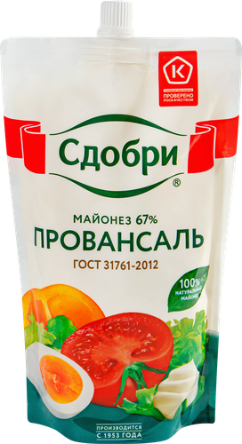 

Майонез Сдобри провансаль 67% 400 г